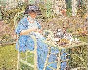 Frieseke, Frederick Carl Breakfast in the Garden oil on canvas